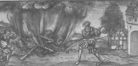 Hexenverbrennung um 1546 in Wrzburg